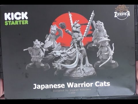 Zabavka Japanese Warrior Cat Minis unboxing!