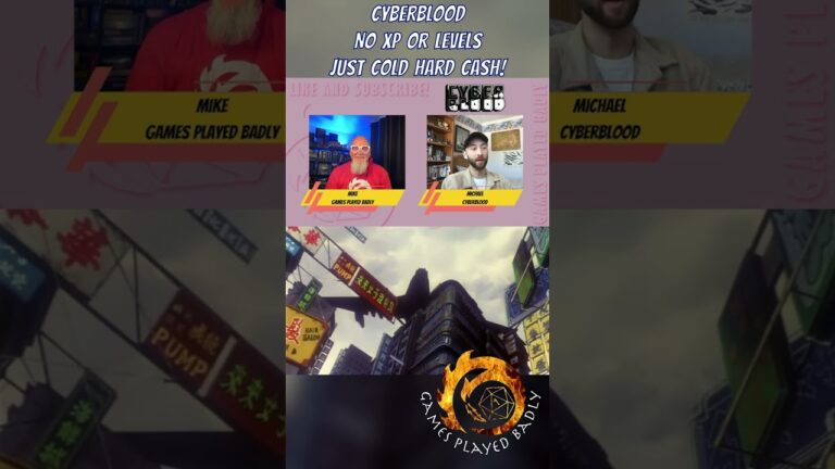 Why is Cyberblood a game-changer in #cyberpunk #ttrpgs?