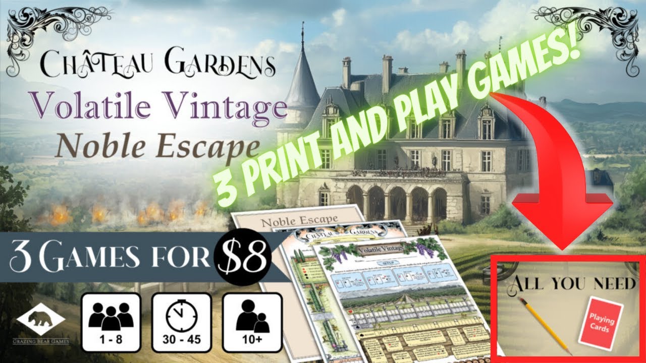 Make These 3 Amazing Print and Play Games At Home RIGHT NOW