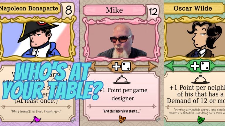 Check out Dinner Party boardgame! I’m Hosting a Dinner Party with Historical Figures.